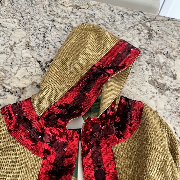 Gucci Gold/Red Lurex Hooded Jacket with Sylvie Sequins - Picture 8 of 16